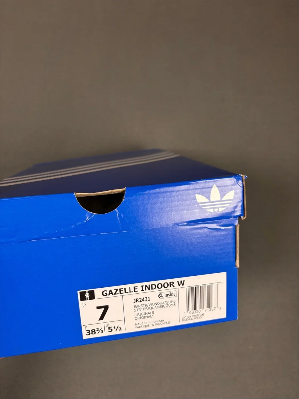 Adidas Gazelle Indoor Earth Strata Women's Size 7